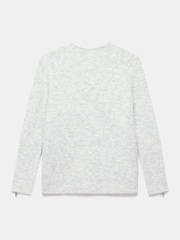 Mint Velvet Grey Zip Detail Batwing Jumper - Image 6 of 7