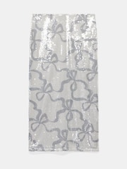 Mint Velvet Sequin Bow Print Pencil Skirt - Imagen 6 de 7