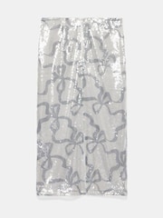 Mint Velvet Sequin Bow Print Pencil Skirt - Imagen 7 de 7