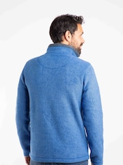 Weird Fish Blue Newark Quarter  Zip Grid Fleece - Image 2 of 4
