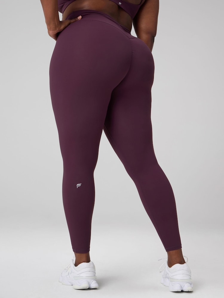 Fabletics Red Pureluexe Butt Scrunch Leggings - Image 2 of 5 Fabletics Red Pureluexe Butt Scrunch Leggings - Image 2 of 5