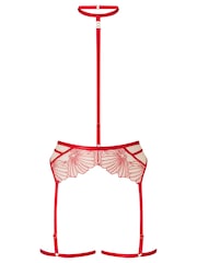 Ann Summers Red Incensing Mesh Suspender Belt - Image 7 of 7