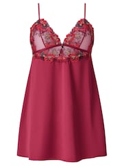 Ann Summers Red Shimmering Satin Chemise - Image 6 of 6