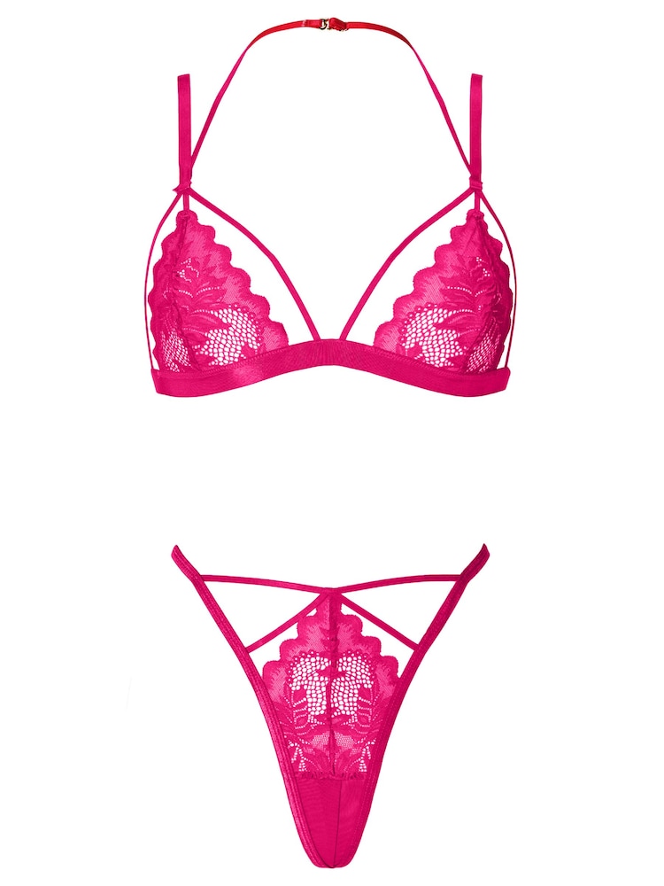 Ann Summers Pink Desirable Crotchless Set - Image 6 of 6