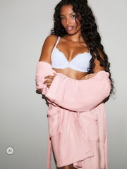 Ann Summers Pink Signature Sparkle Fluffy Robe - Image 6 of 7