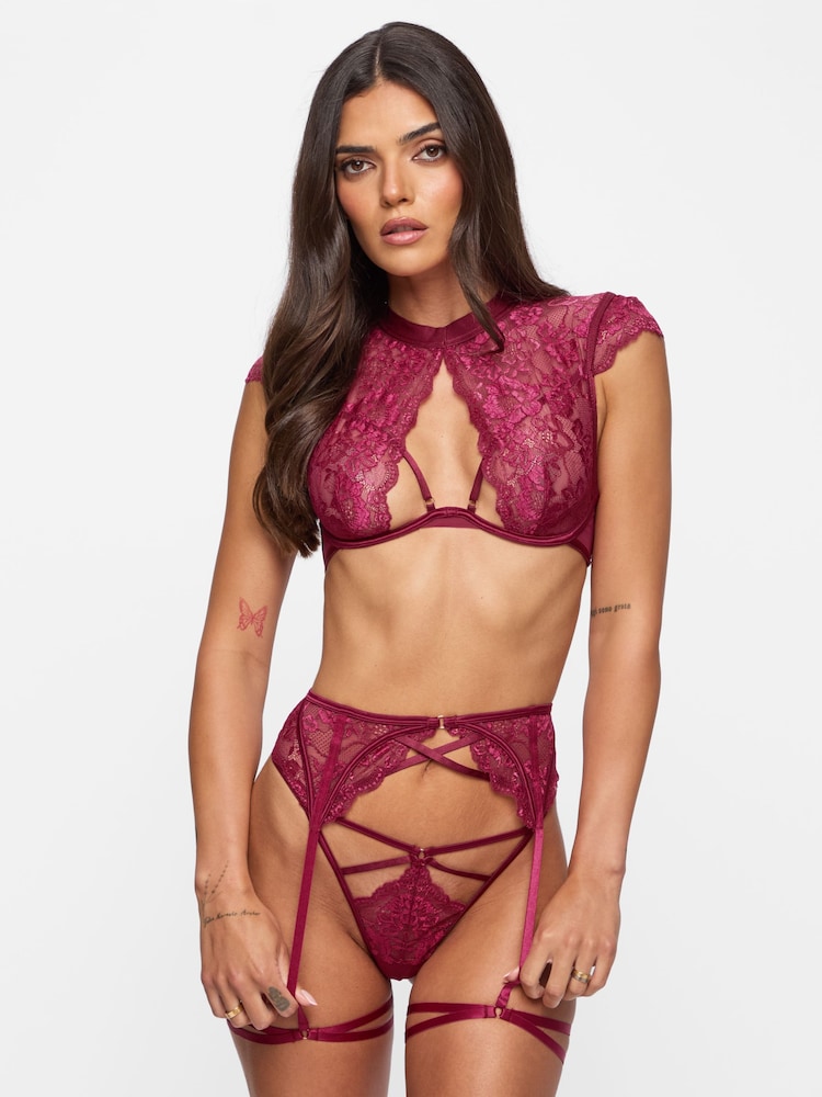 Rojo - Ann Summers Zayna Lace Crotchless Set - Imagen 1 de 6 Rojo - Ann Summers Zayna Lace Crotchless Set - Imagen 1 de 6