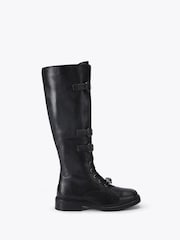 Kurt Geiger London Black Monument Strap Boots - Image 2 of 3