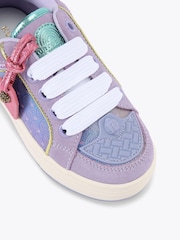 Kurt Geiger London Purple Junior Mini Southbank Tag Trainers - Image 4 of 4