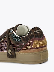 Kurt Geiger London Brown Southbank Tag Trainers - Image 3 of 4