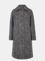 Whistles Grey Romy Herringbone Boucle Coat - Image 5 of 5