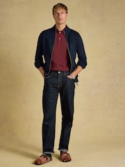 Joules Hillside Navy Knitted Cardigan - Image 6 of 7