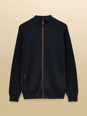 Joules Hillside Navy Knitted Cardigan - Image 7 of 7