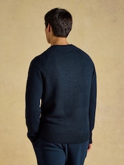 Granatowa ryba - Joules Intarsia Crew Neck Jumper - Obraz 2 z 7