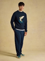 Granatowa ryba - Joules Intarsia Crew Neck Jumper - Obraz 3 z 7