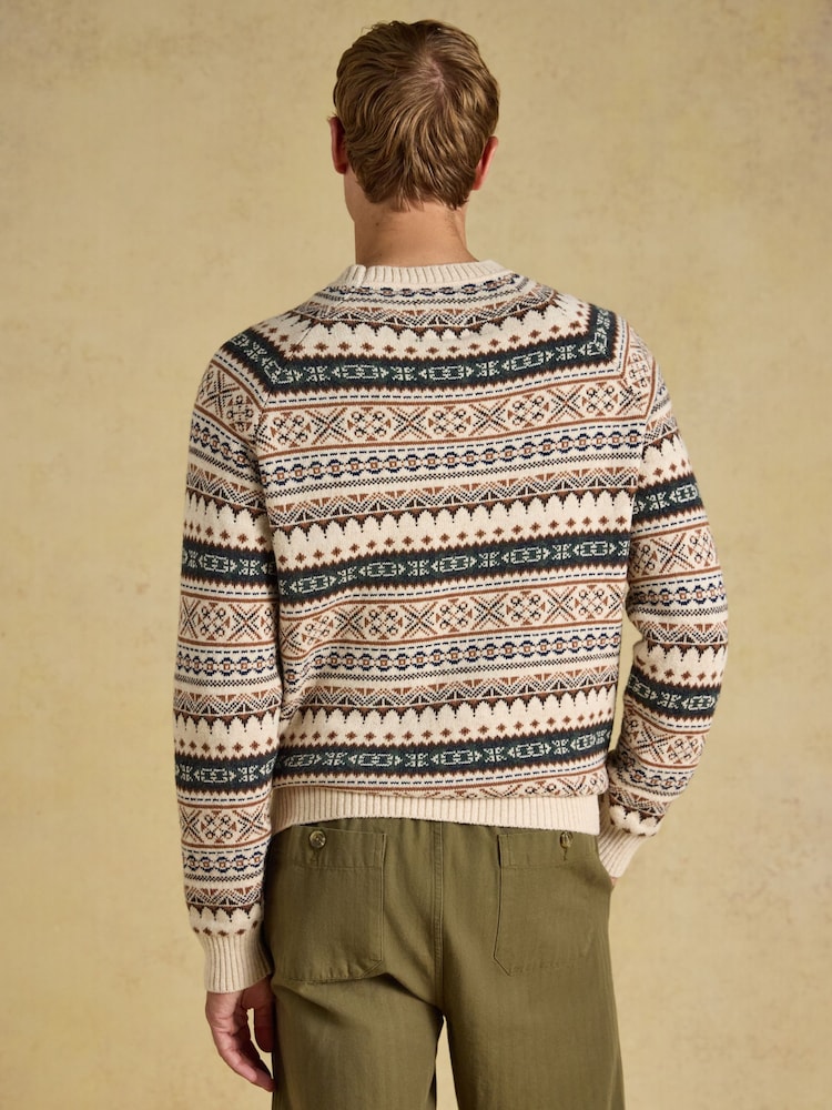 Fair Isle Ducks - Joules Intarsia Crew Neck Jumper - Obraz 2 z 7 Fair Isle Ducks - Joules Intarsia Crew Neck Jumper - Obraz 2 z 7