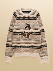 Fair Isle Ducks - Joules Intarsia Crew Neck Jumper - Obraz 7 z 7
