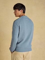 Joules Intarsia Crew Neck Blue Dog Jumper - Image 2 of 7