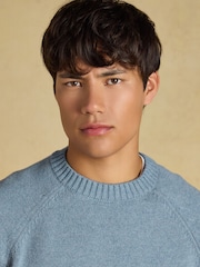 Joules Intarsia Crew Neck Blue Dog Jumper - Image 4 of 7