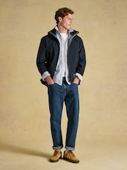 Joules Navy Country Waterproof Coat - Image 4 of 12