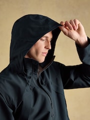 Joules Navy Country Waterproof Coat - Image 8 of 12