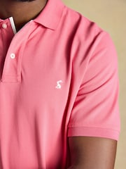 Joules Woody Pink Cotton Pique Polo Shirt - Image 3 of 7