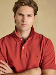 Joules Woody Burnt Orange Cotton Pique Polo Shirt - Image 7 of 9