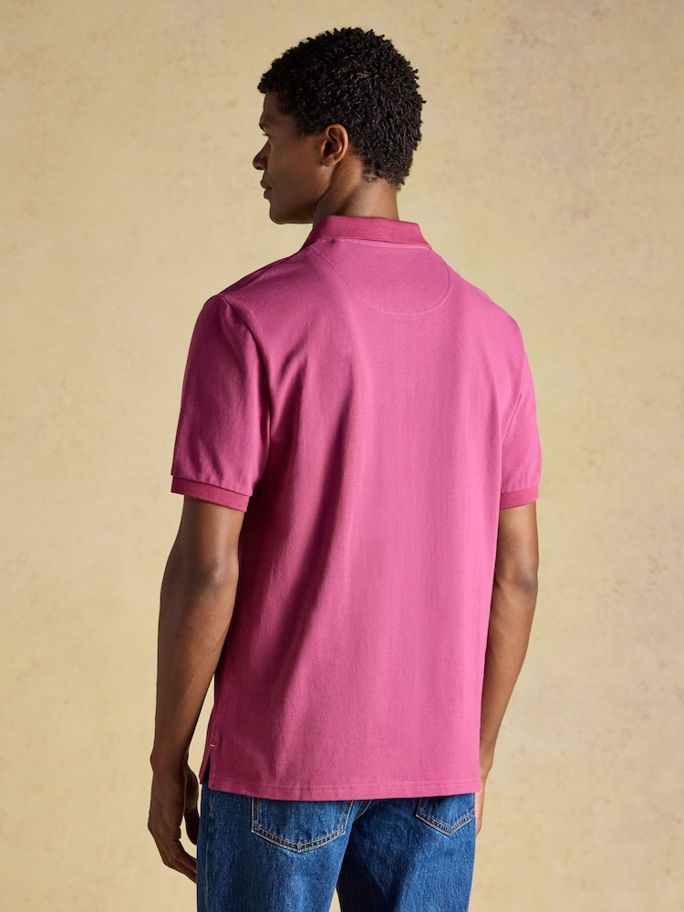 Joules Woody Berry Red Cotton Pique Polo Shirt - Image 2 of 9 Joules Woody Berry Red Cotton Pique Polo Shirt - Image 2 of 9
