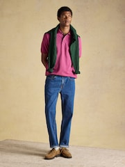 Joules Woody Berry Red Cotton Pique Polo Shirt - Image 5 of 9