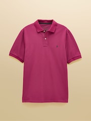 Joules Woody Berry Red Cotton Pique Polo Shirt - Image 9 of 9