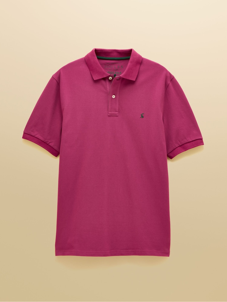 Joules Woody Berry Red Cotton Pique Polo Shirt - Image 9 of 9 Joules Woody Berry Red Cotton Pique Polo Shirt - Image 9 of 9