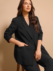Evans Edge To Edge Black Blazer - Image 1 of 5