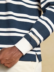 Joules Rugby Club Navy/White Long Sleeve Stripe Shirt - Image 4 of 9