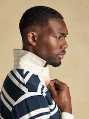 Joules Rugby Club Navy/White Long Sleeve Stripe Shirt - Image 7 of 9