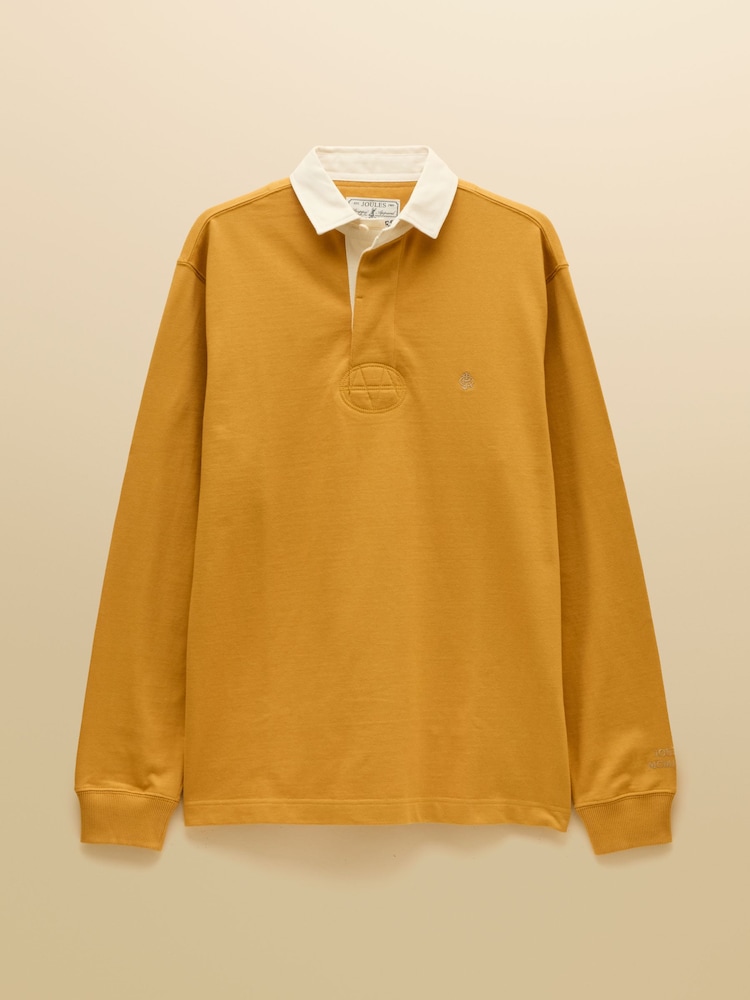 Joules Yellow Rugby Club Long Sleeve Plain Shirt - Image 9 of 9 Joules Yellow Rugby Club Long Sleeve Plain Shirt - Image 9 of 9