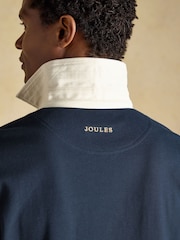 Joules Navy Rugby Club Long Sleeve Plain Shirt - Image 7 of 9