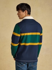Joules Green/Navy Embellished Rugby Shirt - Image 2 of 9