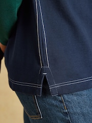 Joules Green/Navy Embellished Rugby Shirt - Image 8 of 9