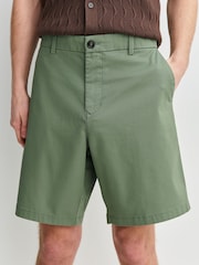 灰綠色 - 寬鬆版 - 車線卡其褲 - 圖片 1/10