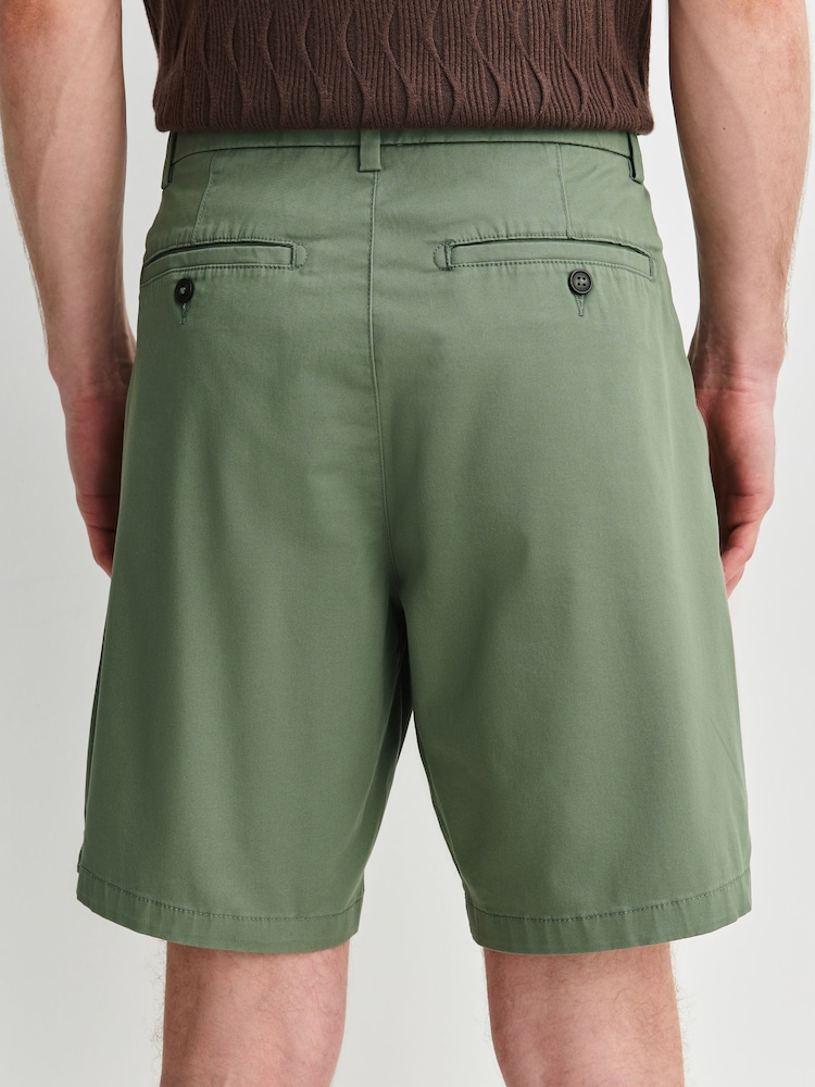 灰綠色 - 寬鬆版 - 車線卡其褲 - 圖片 2/10