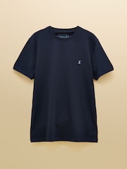 Joules Navy/Port/Green Classic Fit Cotton T-Shirt 3 Pack - Image 6 of 8