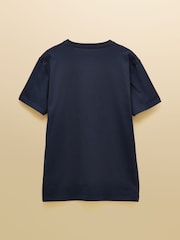 Joules Navy/Port/Green Classic Fit Cotton T-Shirt 3 Pack - Image 7 of 8