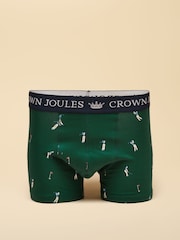 Լավագույնը՝ Par Green/Navy-ի կողմից - Joules բամբակյա ջերսի բոքսերներ 2 հավաքածու - Պատկեր 3 5-ից