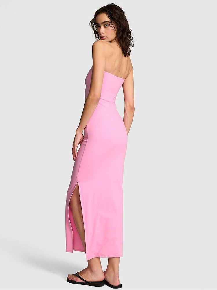 Victoria's Secret Pink Pink Lollipop Strapless Maxi Dress - Image 2 of 2 Victoria's Secret Pink Pink Lollipop Strapless Maxi Dress - Image 2 of 2