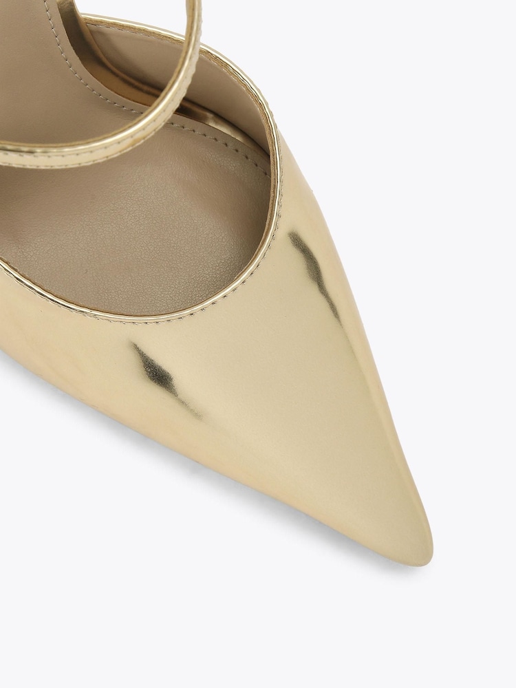 Carvela Gold Eterno Strappy Court Shoes - Image 4 of 4 Carvela Gold Eterno Strappy Court Shoes - Image 4 of 4