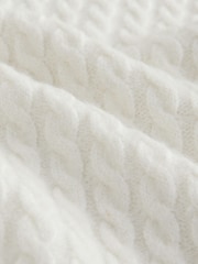 Ecru Cable Knit Double Collar Polo Jumper - Image 3 of 3