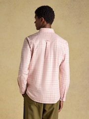 Joules Pink Checked Classic Fit Cotton Oxford Shirt - Image 3 of 9