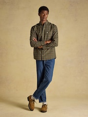 Joules Green Checked Classic Fit Cotton Oxford Shirt - Image 5 of 10