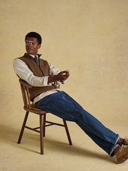 Joules White Checked Classic Fit Cotton Oxford Shirt - Image 10 of 12