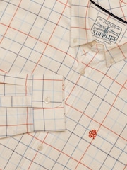 Joules White Checked Classic Fit Cotton Oxford Shirt - Image 2 of 12