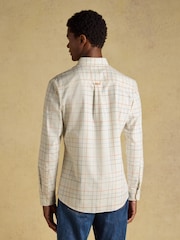 Joules White Checked Classic Fit Cotton Oxford Shirt - Image 3 of 12